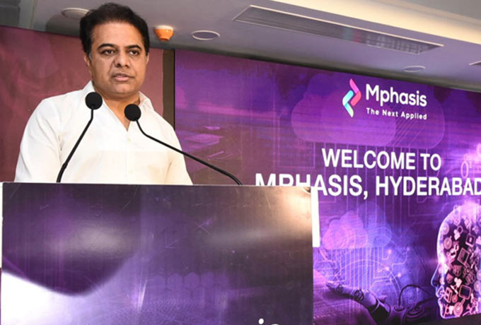 Minister Kt Rama Rao Launched The Mphasis Cognitive Hub For Risk And Compliance At Hyderabad