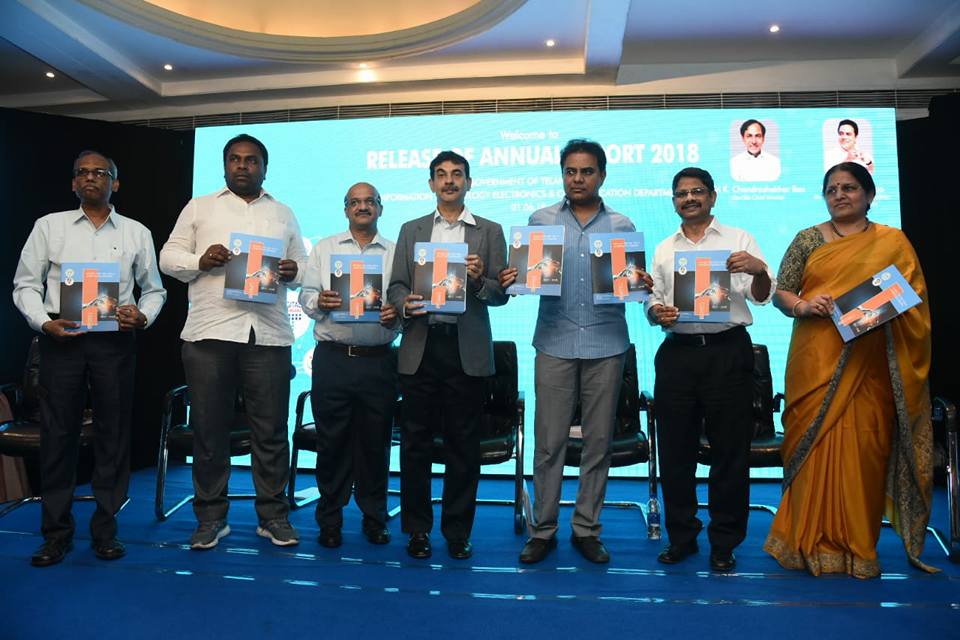 Minister For It, Industries, Ma&ud And Nri Affairs Sri Kt Rama Rao Released Ite&c Department’s Annual Report 2017
