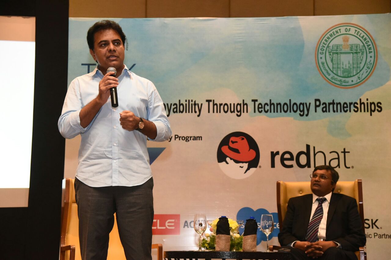 It Minister Kt Rama Rao Speaks During A Meeting With Principals From Private Engineering Colleges In Hyderabad