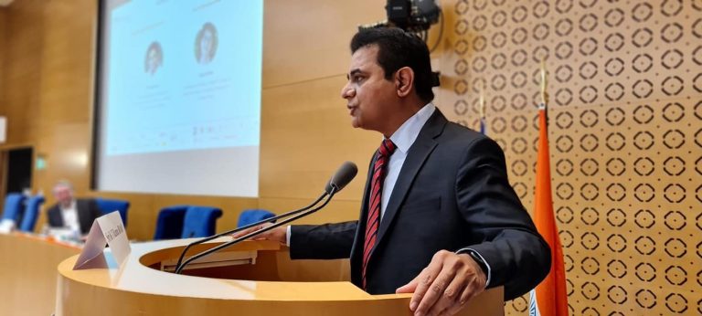 Minister KTR promotes Telangana's progressive policies at French Senate