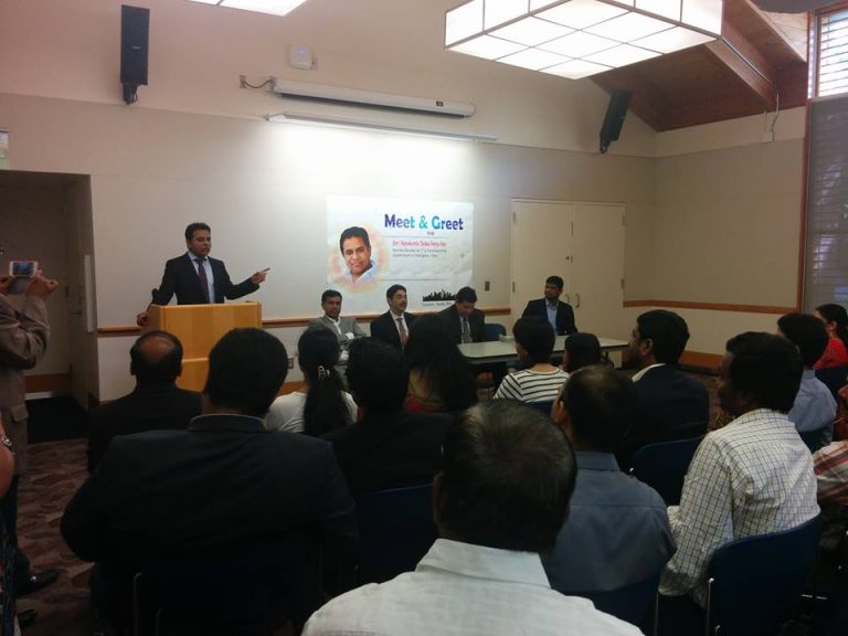 IT Minister KT Rama Rao met Satya Nadella, CEO, Microsoft at Redmond.