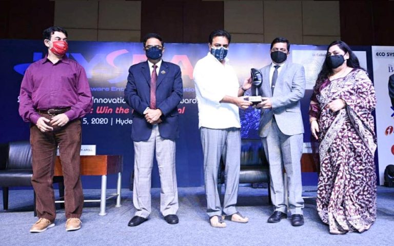 IT and Industries Minister Sri KTR presented the awards and addressed the industry leaders at the 28th HYSEA Annual Innovation Summit 2020.