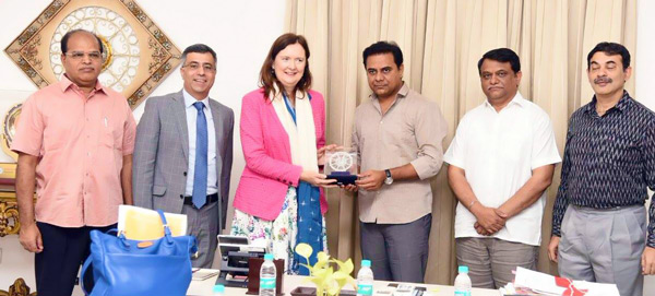 Australian Consulate-Generla met Minister KTR