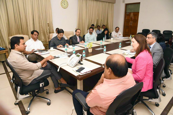 Australian Consulate Generla Met Minister Kt Rama Rao 16 04 2018