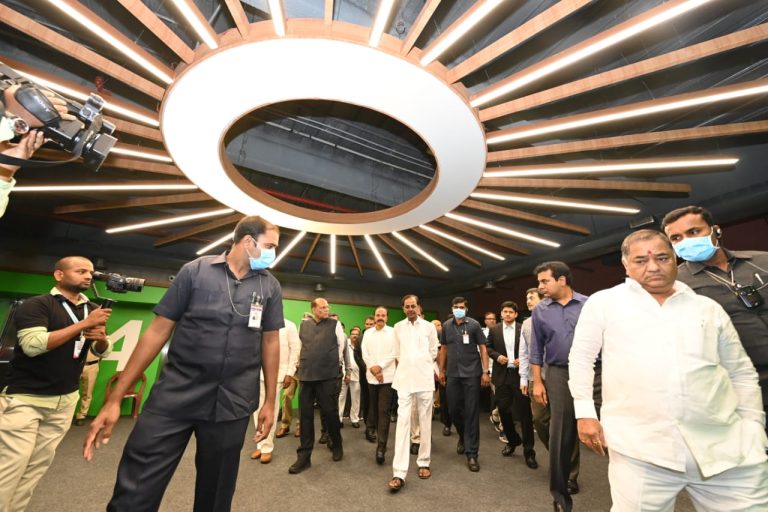 CM Sri K. Chandrashekar Rao inaugurated T-Hub Phase 2 facility in Hyderabad and addressed the distinguished gathering.