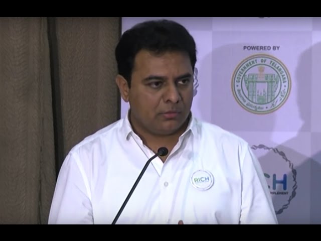 Minister KTR speech at the inaugural event of Research and Innovation Circle of Hyderabad