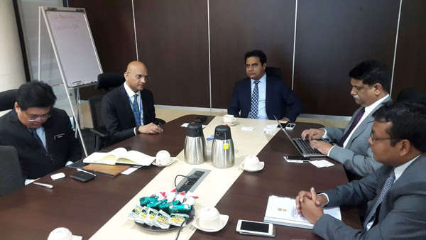 IT Minster KT Rama Rao meeting with head of the PEMANDU