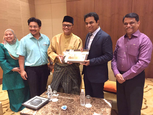 Malaysia's Construction Industry Development Board (CIDB) to invest 10 K Crores in Telangana