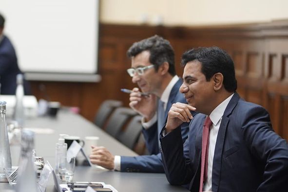 Minister KTR chaired round table sessions organized by UK India Business Council, techUK & SMMT in London
