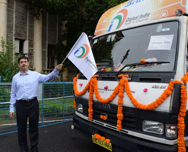 It Sec. Jayesh Ranjan Launches Of Digital India Digital Telangana Vehicle