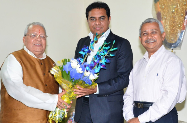 Minister KT Rama Rao met Union Micro, Small & Medium Enterprises Minister Sri Kalraj Mishra