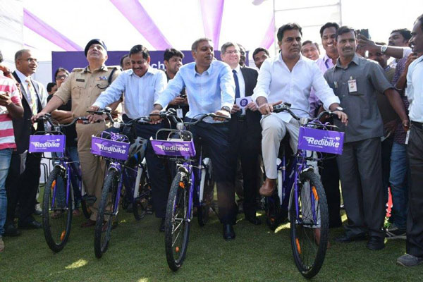 Launch of Redibike, India’s Largest Cycle Sharing Program