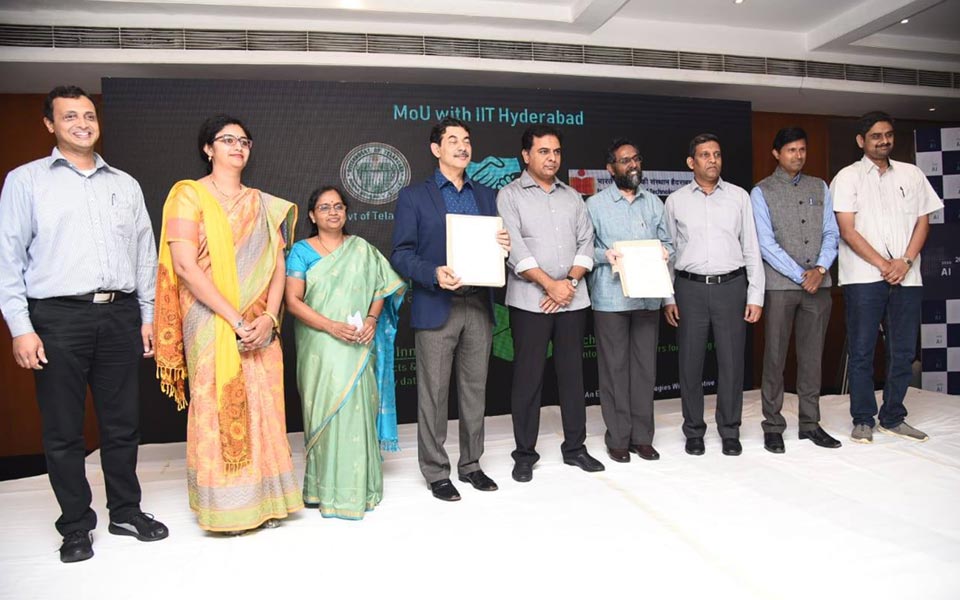Minister KT Rama Rao at 2020: Declaring Telangana's Year of AI Program.