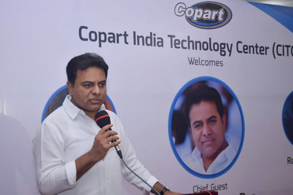 Minister Kt Rama Rao Inaugurted Copart India Technology Center 4 04 2017 02