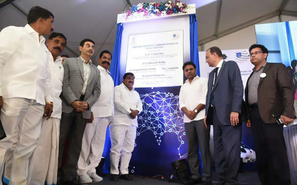 Minister Kt Rama Rao At The Foundation Stone Laying Ceremony Of Hfcl Optical Fiber Plant 12 03 2018 05 1