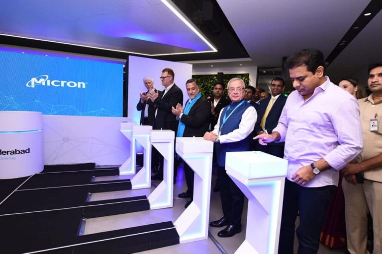 IT and Industries Minister Sri KTR inaugurated the Micron Technology Development Centre in Hyderabad.