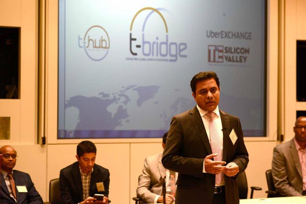 Minister inaugurates T-Bridge, an outpost of T-Hub, in Silicon Valley