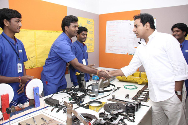 Minister KT Rama Rao launched TATA Strive Skill Development Center in Hyderabad