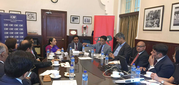 Minister meeting with CEOs in British High Commission