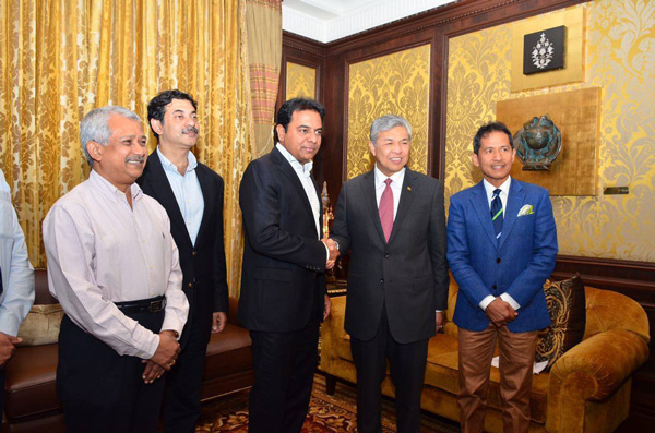 Minister KT Rama Rao meeting with Deputy Prime Minister of Malaysia Dr. Ahmad Zahid Hamidi