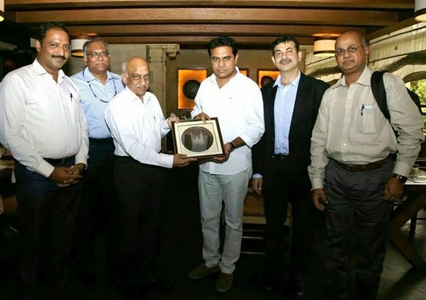 Minister KT Rama Rao meets ISRO Chairman AS Kiran Kumar