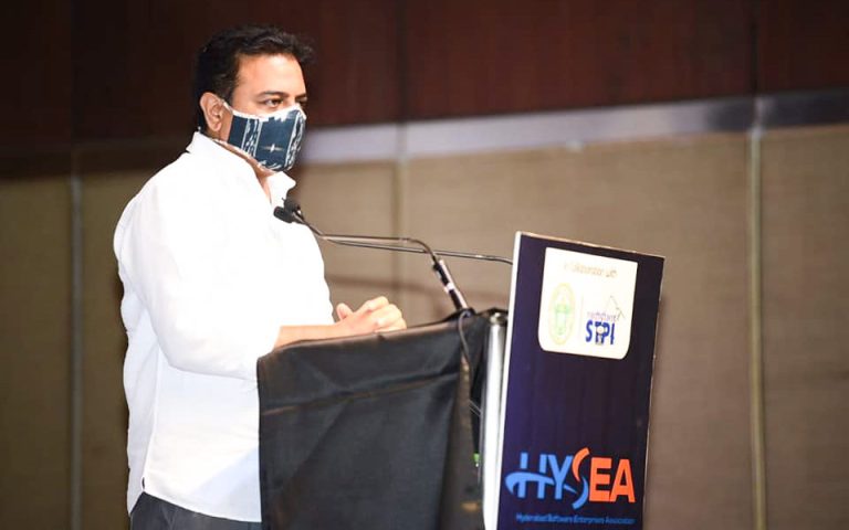 IT and Industries Minister Sri KTR presented the awards and addressed the industry leaders at the 28th HYSEA Annual Innovation Summit 2020.