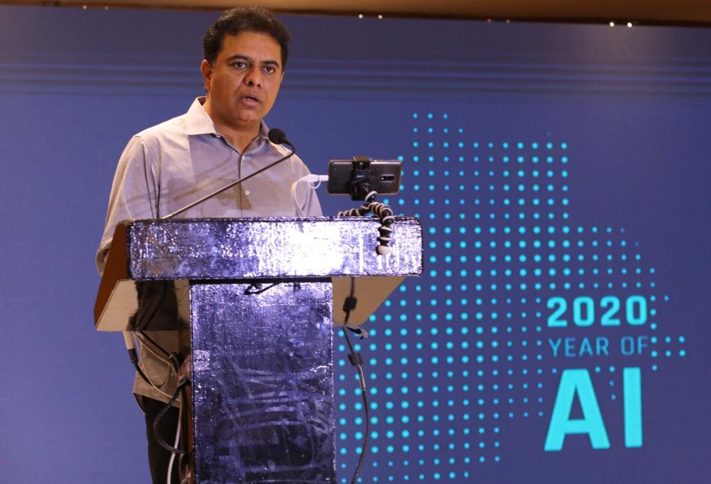Minister Ktr Addressing At The Inaugural Event Of Ai