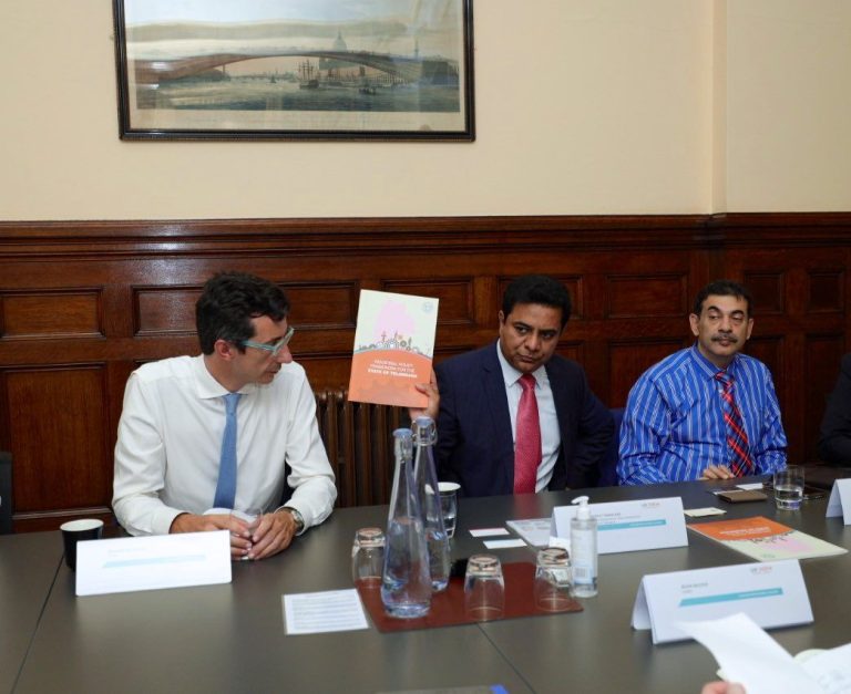 Minister KTR chaired round table sessions organized by UK India Business Council, techUK & SMMT in London