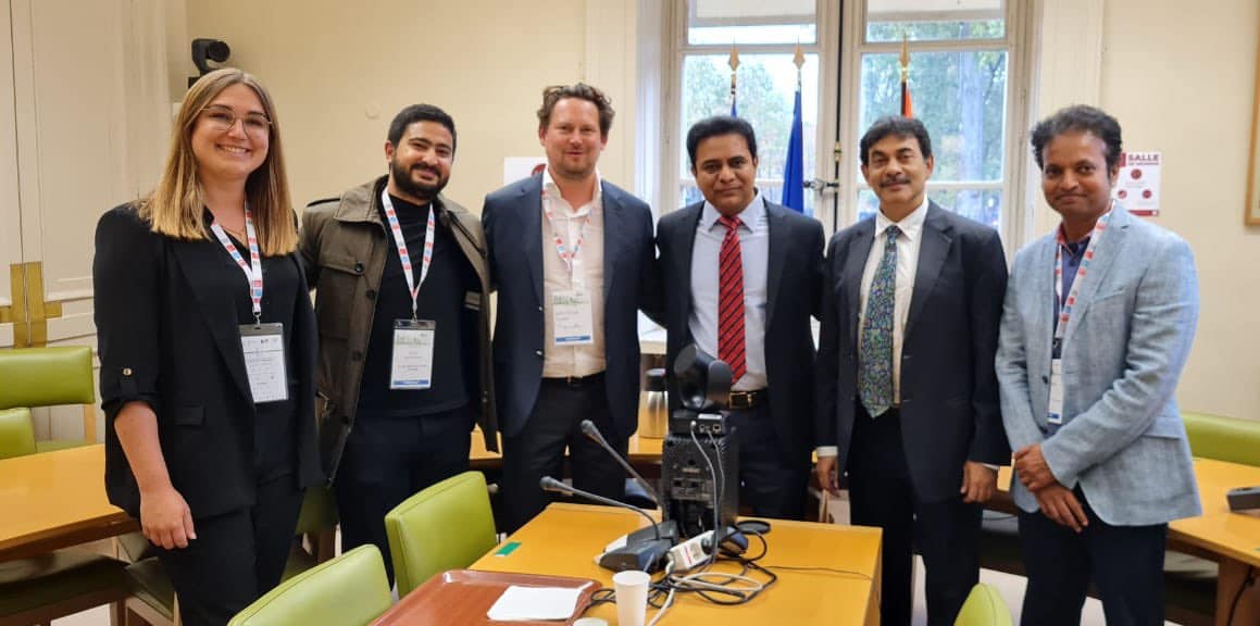 Minister KTR held a meeting with Omeed Mehrinfahr, MD & Co-head EMEA of Plug and Play