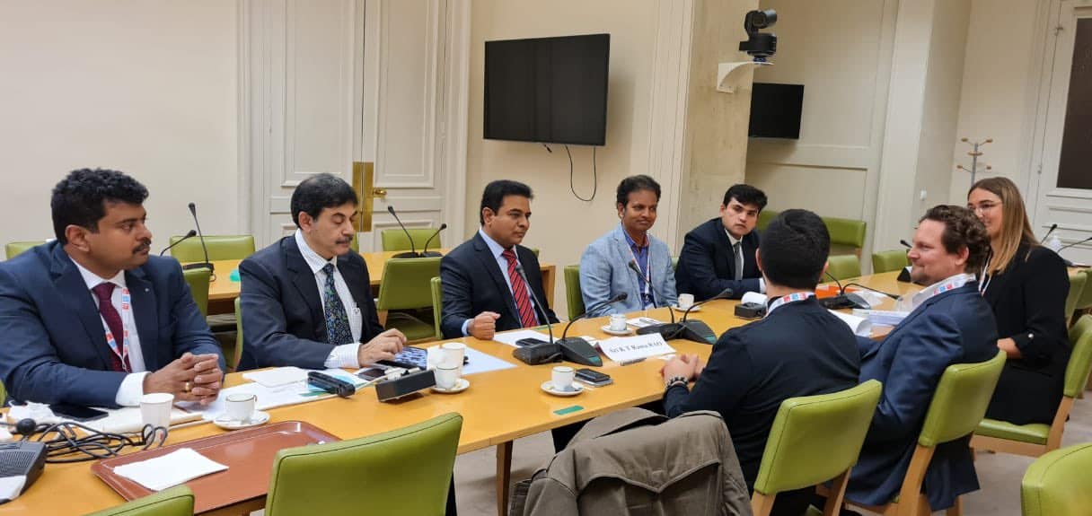 Minister KTR held a meeting with Omeed Mehrinfahr, MD & Co-head EMEA of Plug and Play