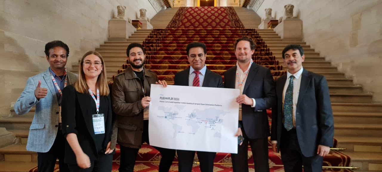 Minister ktr held a meeting with omeed mehrinfahr md co head emea of plug and play 30 10 2021