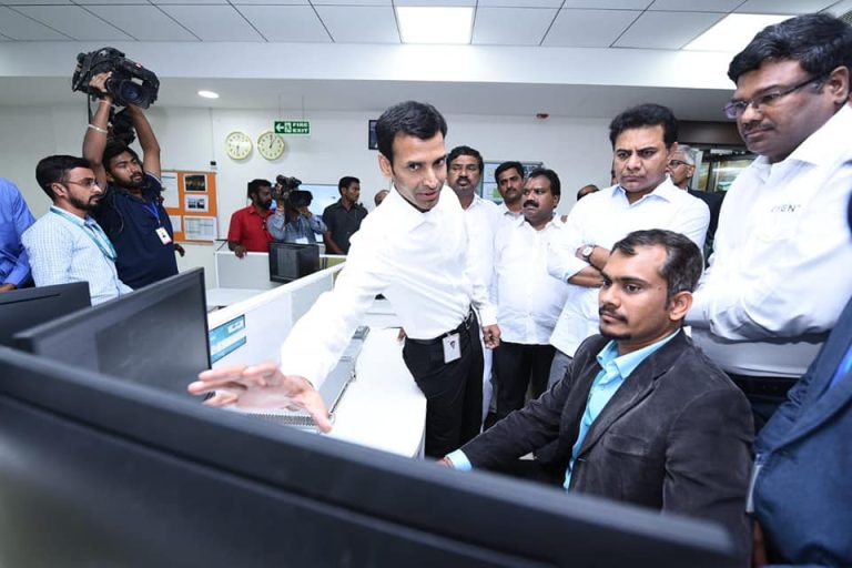 Minister Sri KTR inaugurated the Cyient Development Centre in Warangal on 07.01.2020. Ministers Sri Eatala Rajender, Sri Errabelli Dayakar Rao, Smt Satyavathi Rathod, and Cyient Founder Sri BVR Mohan Reddy were present.