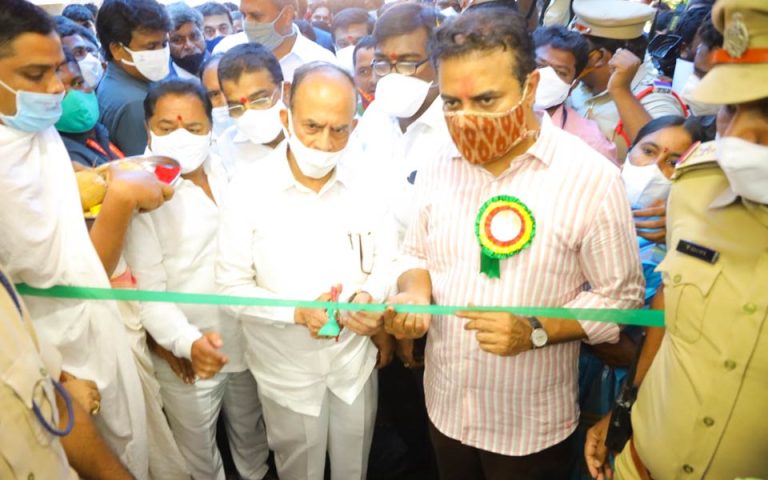 IT and Industries Minister Sri KTR inaugurated the IT Tower in Khammam. Ministers Sri Mahmood Ali, Sri Vemula Prashanth Reddy, Sri Puvvada Ajay Kumar, Prl. Secretary Sri Jayesh Ranjan were present.