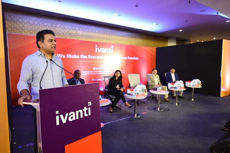 IT and Industries Minister Sri KTR formally inaugurated Ivanti, a Cybersecurity company in Hyderabad. 21.10.2021