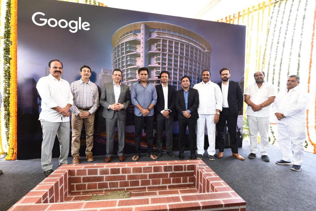 Minister KTR laid foundation stone for Google campus in Hyderabad