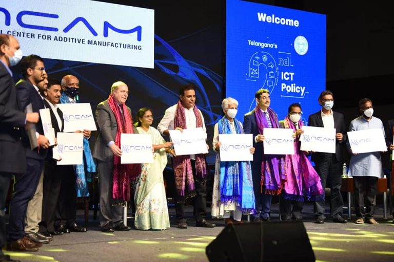 IT Minister Sri KTR inaugurated the 2nd ICT Policy 2021-26 in the presence of NASSCOM Chairperson Rekha M Menon, Principal Secretary Jayesh Ranjan, U.S. Consulate General Hyderabad Joel Reifman & HoDs of ITE&C Dept in Hyd.