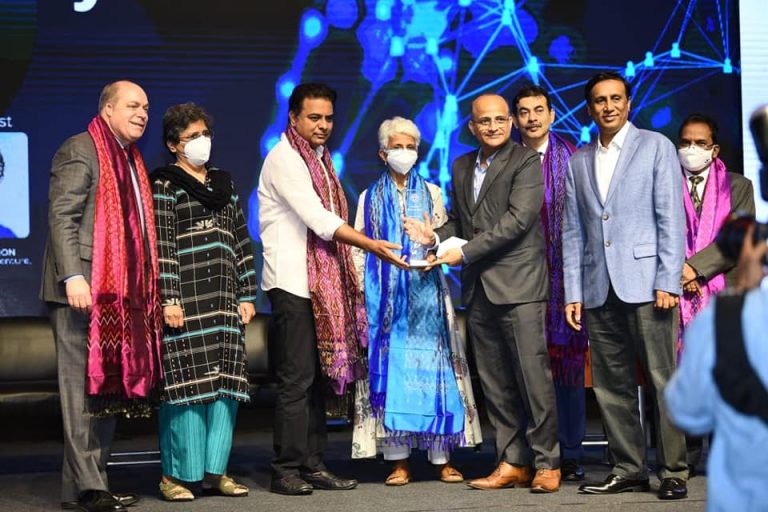 IT Minister Sri KTR inaugurated the 2nd ICT Policy 2021-26 in the presence of NASSCOM Chairperson Rekha M Menon, Principal Secretary Jayesh Ranjan, U.S. Consulate General Hyderabad Joel Reifman & HoDs of ITE&C Dept in Hyd.