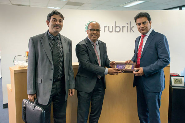 Minister Ktr Met Mr. Dan Sturman, Svp Cloudera