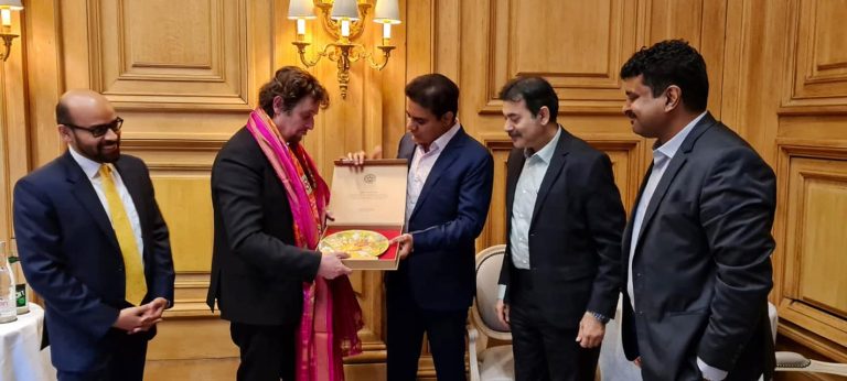 Minister KTR met France Ambassador of Digital Affairs