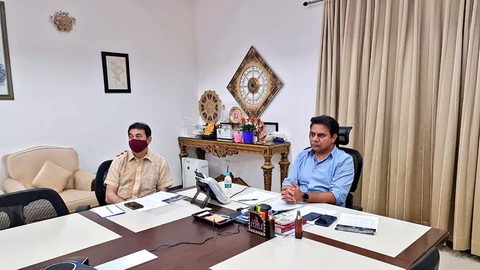 Minister ktr virtually participated in the global technology government summit 07 04 2021