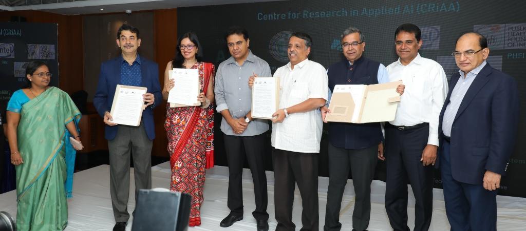 MoU signing at the AI inaugural Event