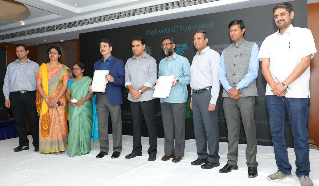 MoU signing at the AI inaugural Event