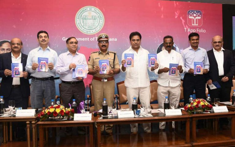 Minister Sri KT Rama Rao launched T App Folio