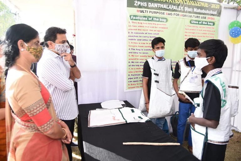 Ministers Sri KTR & Smt Sabitha Indra Reddy inaugurated the Telangana School Innovation Challenge 2020 Grand Finale.
