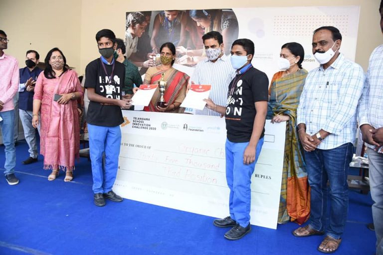 Ministers Sri KTR & Smt Sabitha Indra Reddy inaugurated the Telangana School Innovation Challenge 2020 Grand Finale.