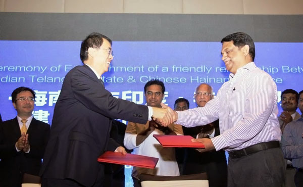 Telangana and Hainan Province Sign Sister-State Agreement