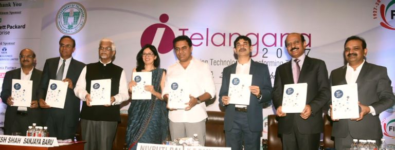 Honorable Minister Sri KT Rama Rao addressing after the policies launch.
