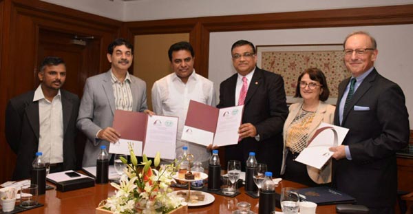 Telangana Signs Mou With T Rex Incubator 27 02 2017 02