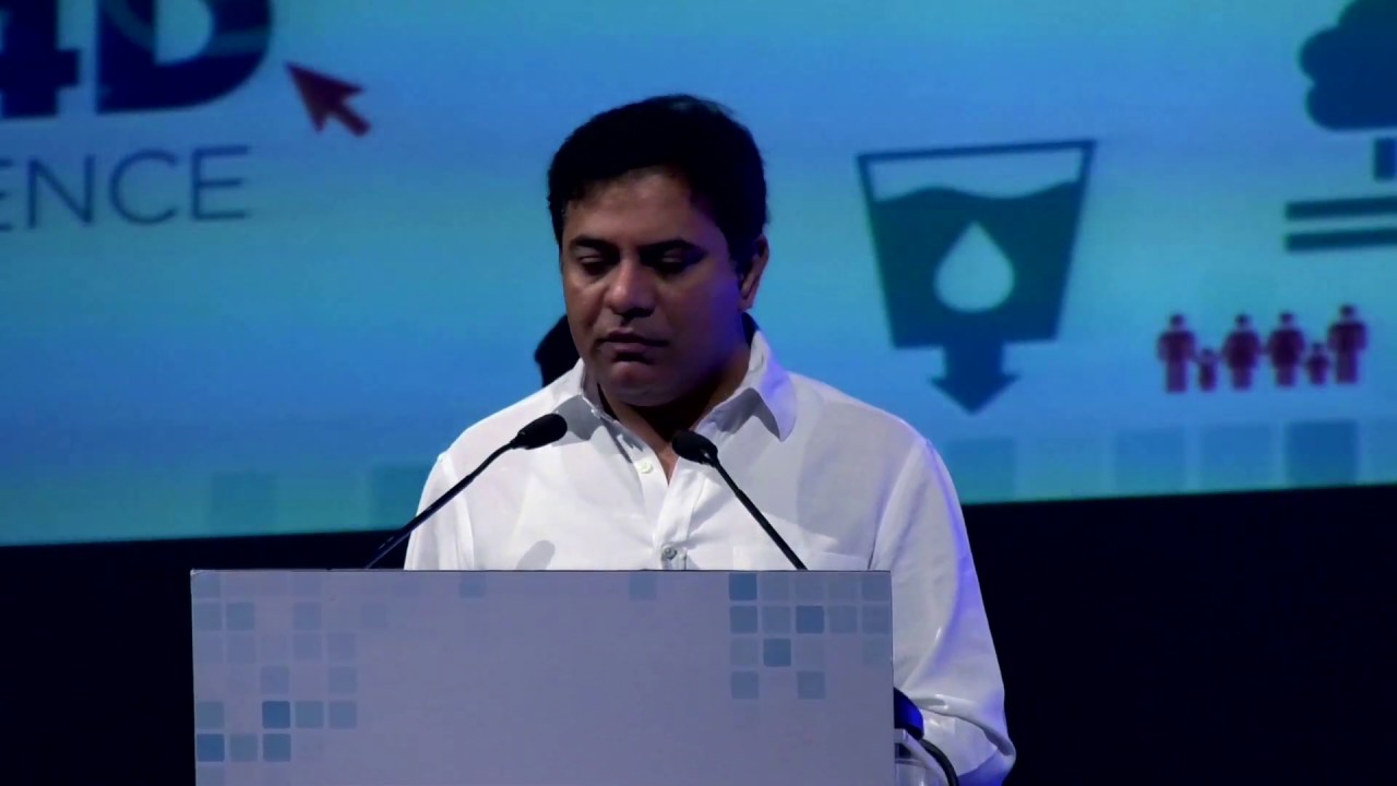 Minister KT Rama Rao addressed the inaugural session of ICT4D Conference at Hyderabad