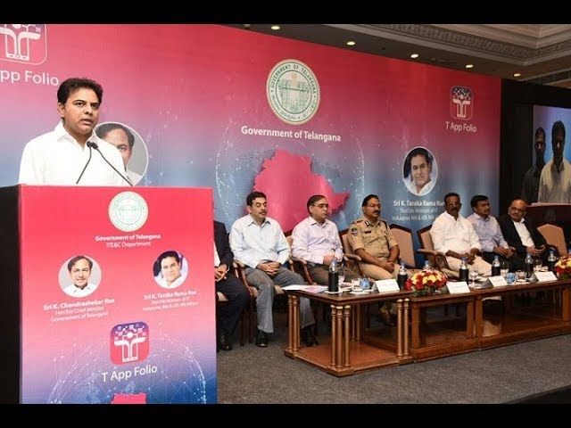 Minister KTR speech at the launch of T App folio in Hyderabad